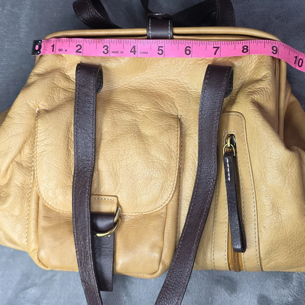 Sophia Visconti Vintage Soft‎ Leather Purse Handbag Shoulder Bag Tan Italy Y2K